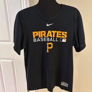Nike Black and Gold Pirates Baseball Tee